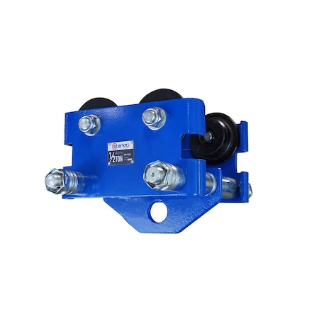 Starke Manual Low Headroom Push Trolley, Hook-Type Mount, Steel, 1,000 lb SPT050H